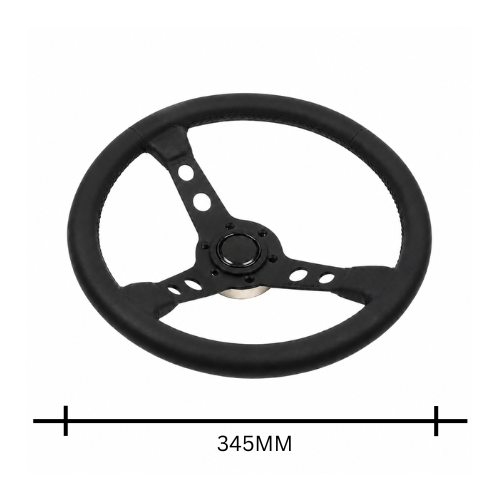 Black Edition Leather Steering Wheel