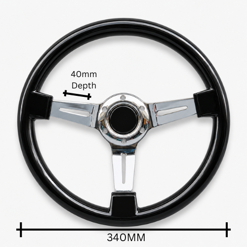 Black Chrome Wheel (340mm)