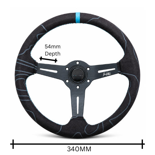 Suede Marine Stitched Wheel (350mm)