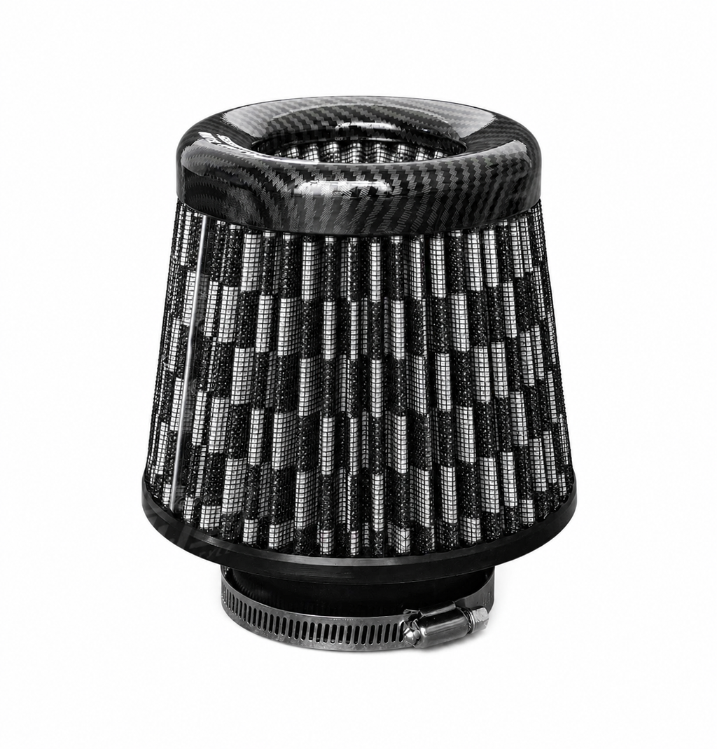 Carbon Style High Flow Air Filter 3"