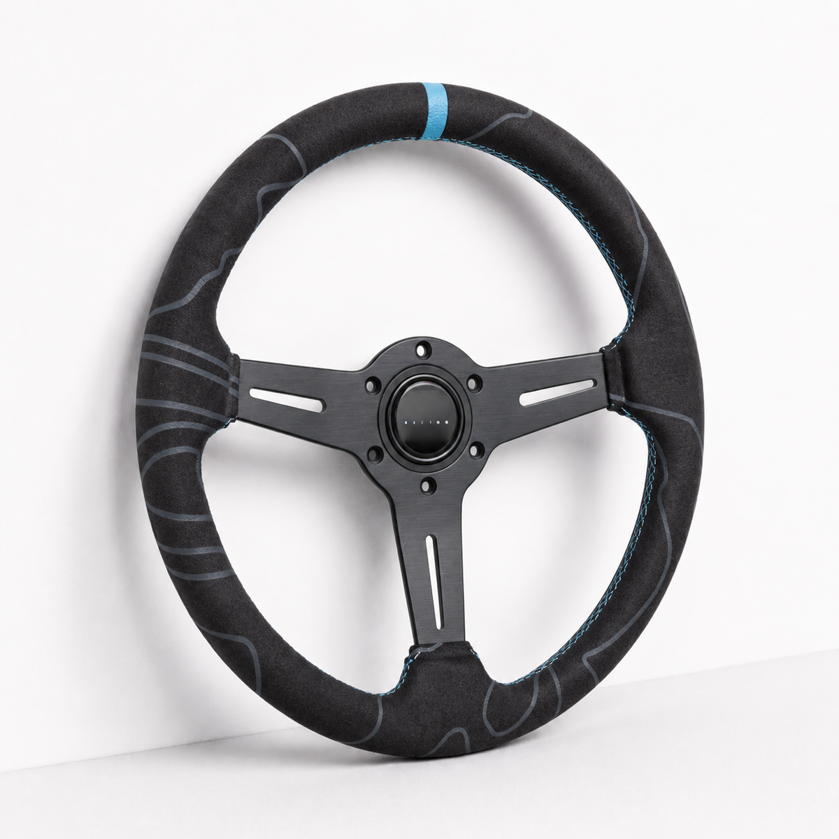 Suede Marine Stitched Wheel (350mm)