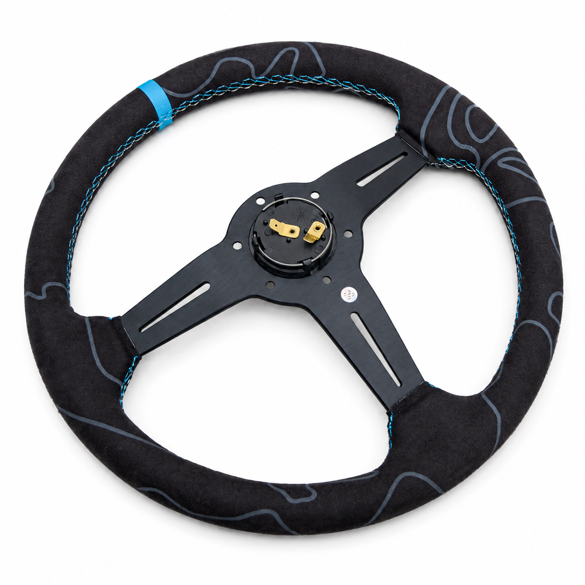 Suede Marine Stitched Wheel (350mm)