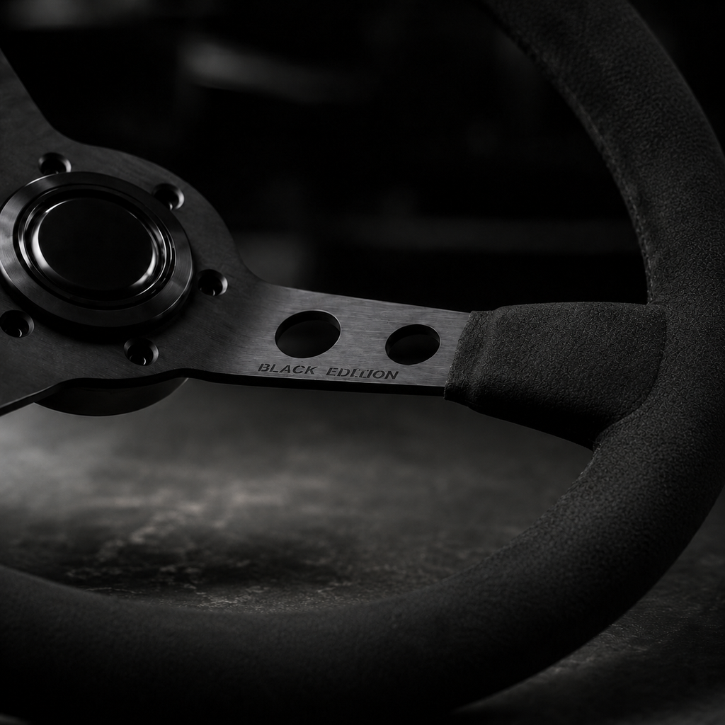 Black Edition Suede Steering Wheel