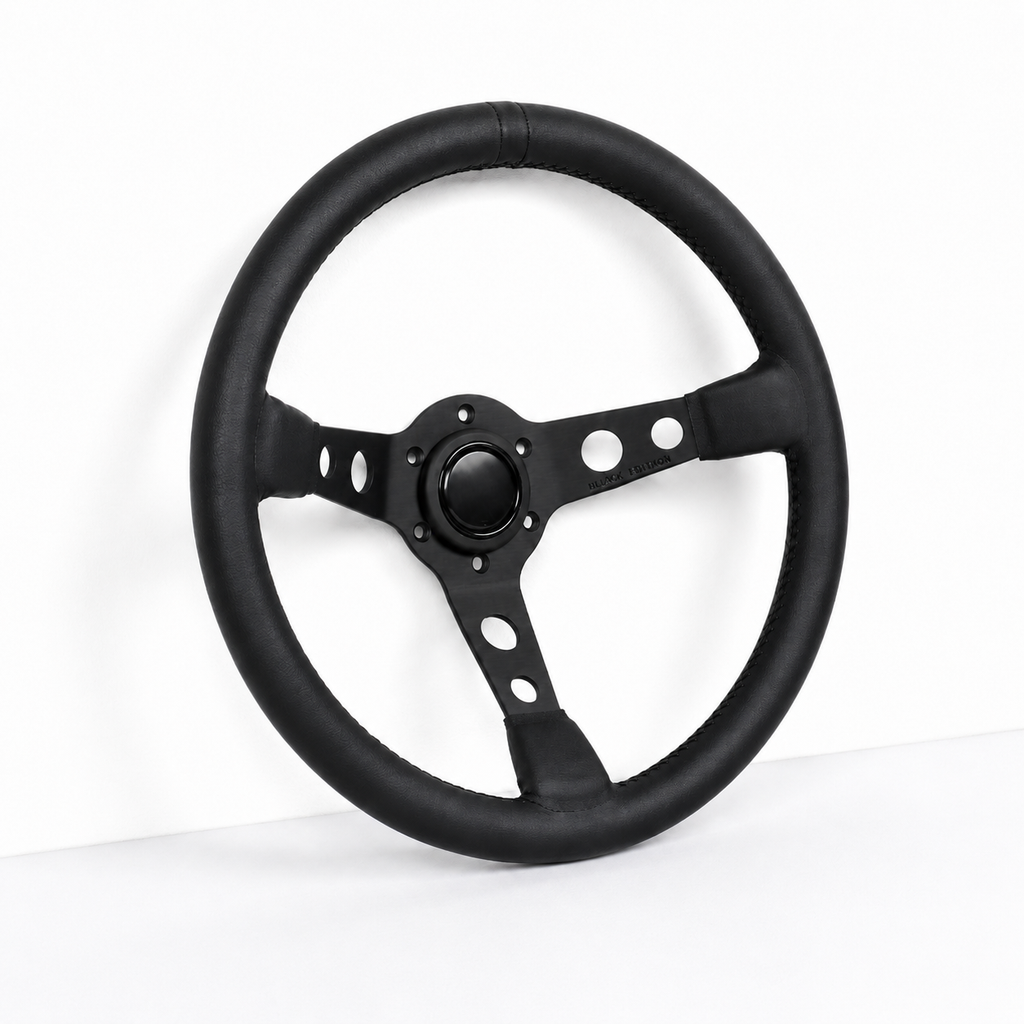 Black Edition Leather Steering Wheel