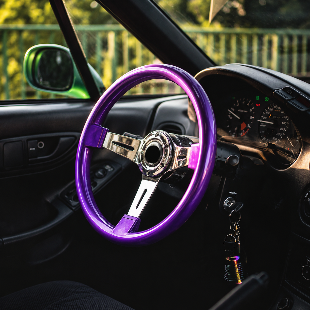 Purple Chrome Wheel (350mm)