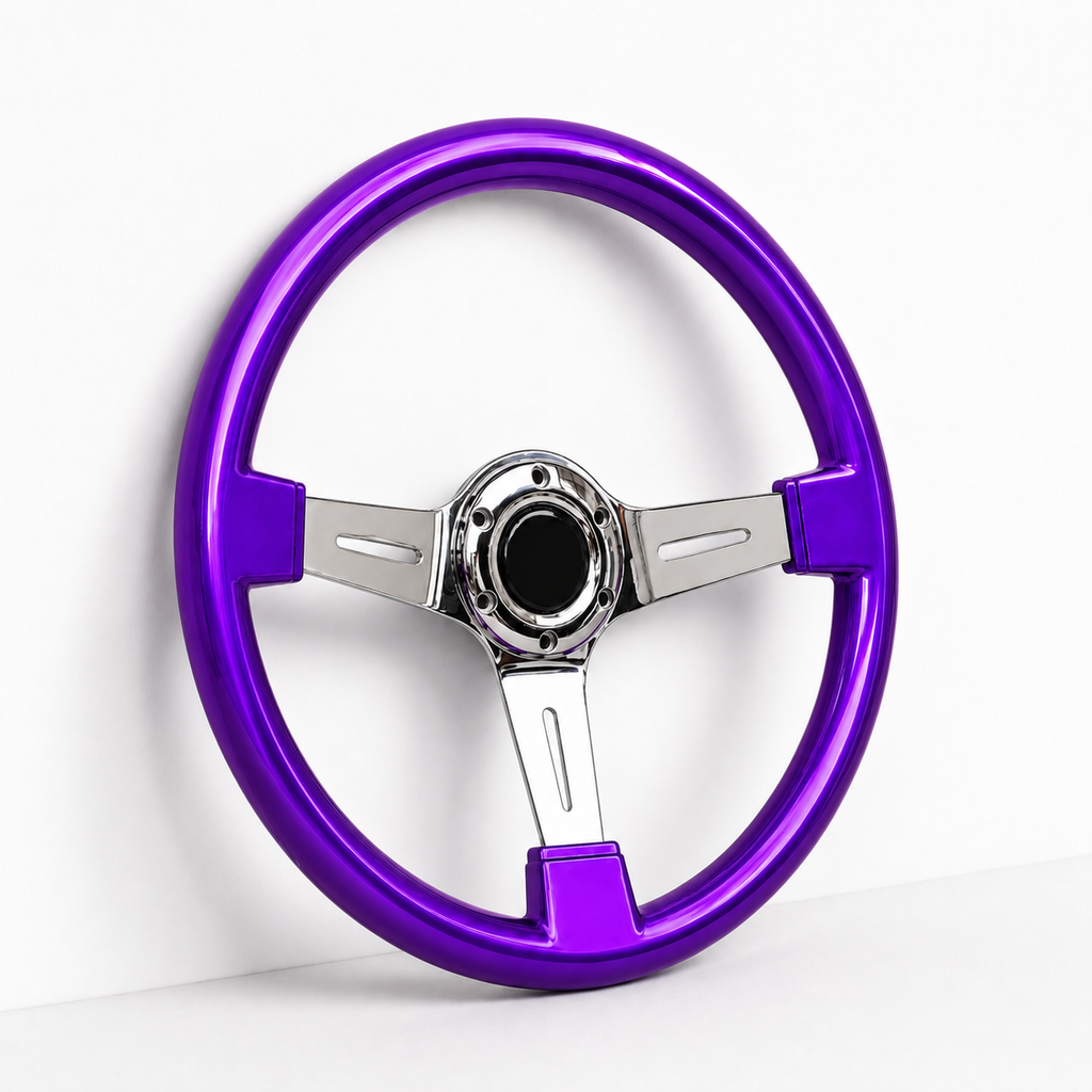Purple Chrome Wheel (350mm)