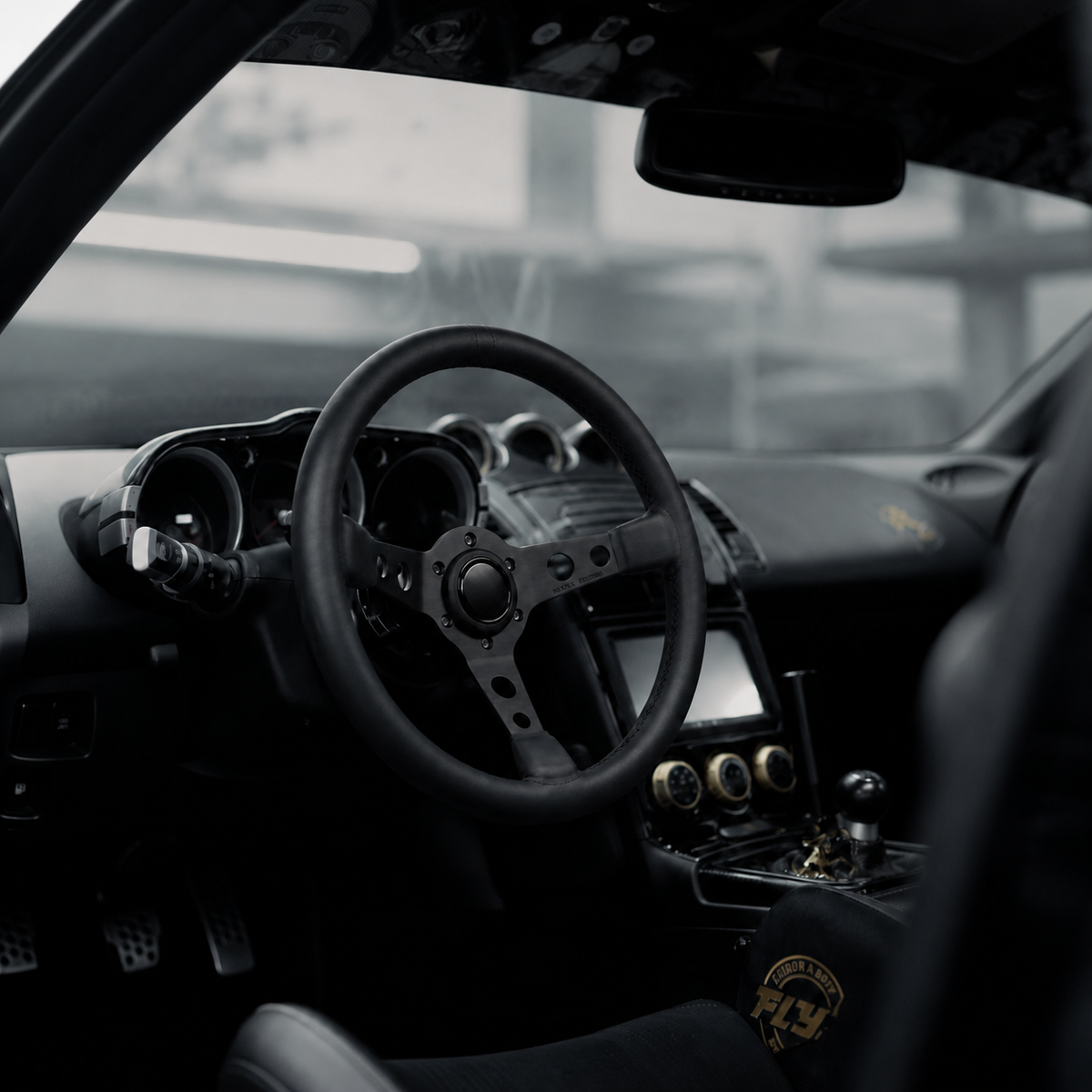 Black Edition Leather Steering Wheel