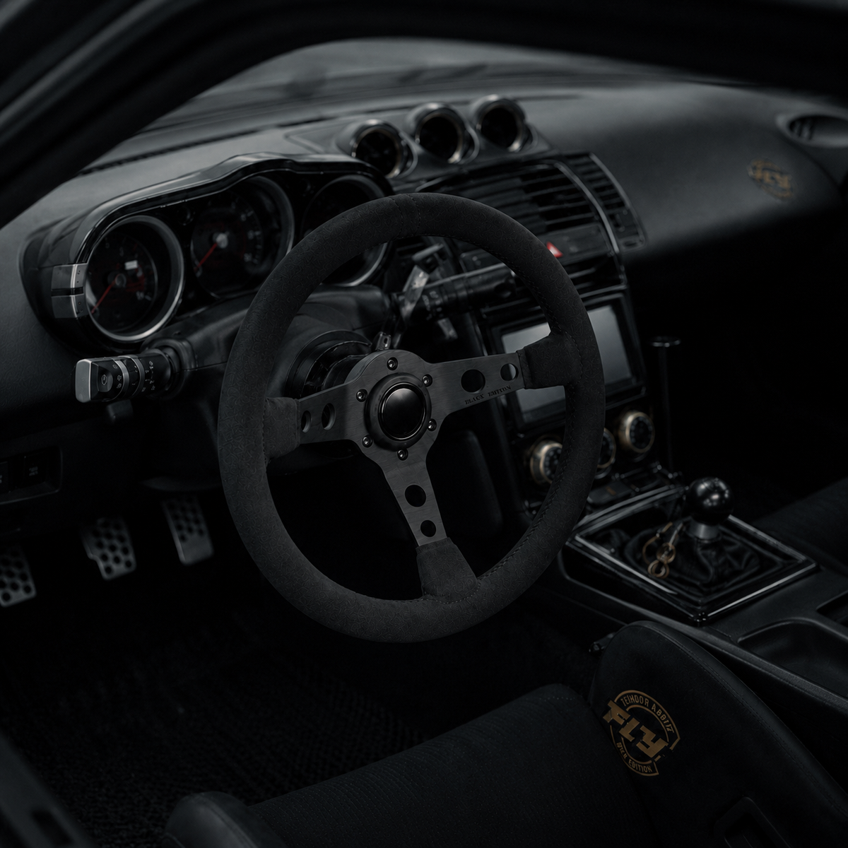 Black Edition Suede Steering Wheel