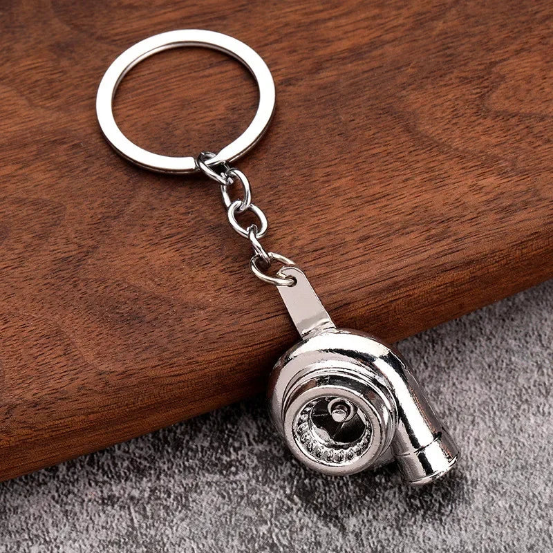 Chrome Turbo Keychain