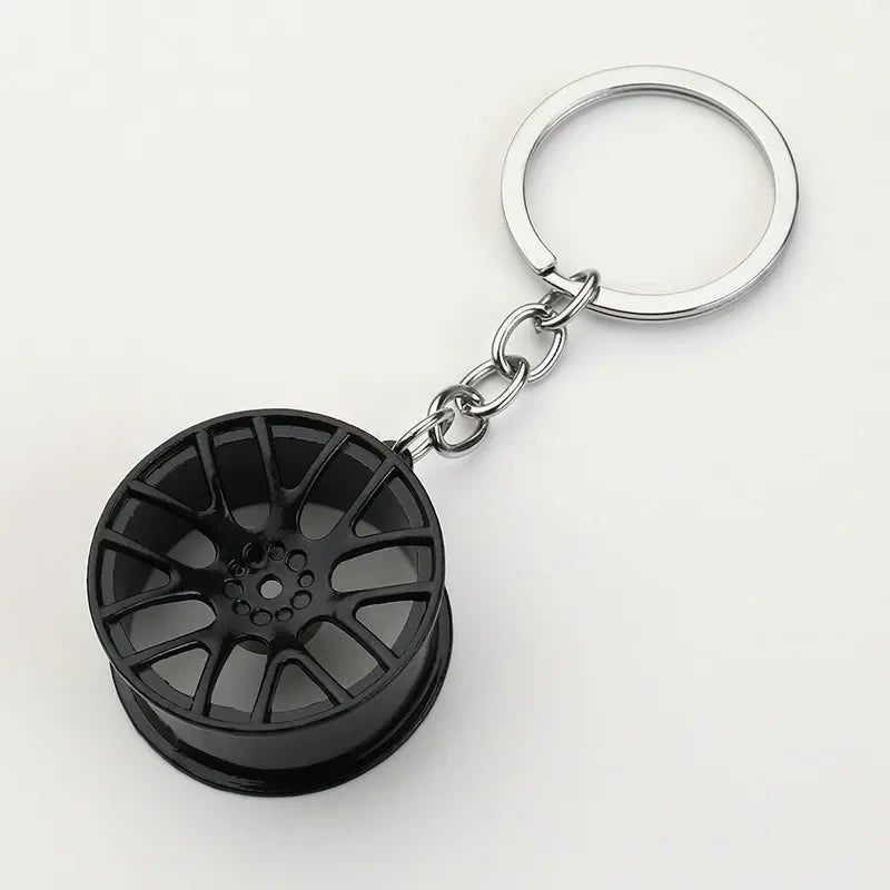 Double Spoke Wheel Keychain
