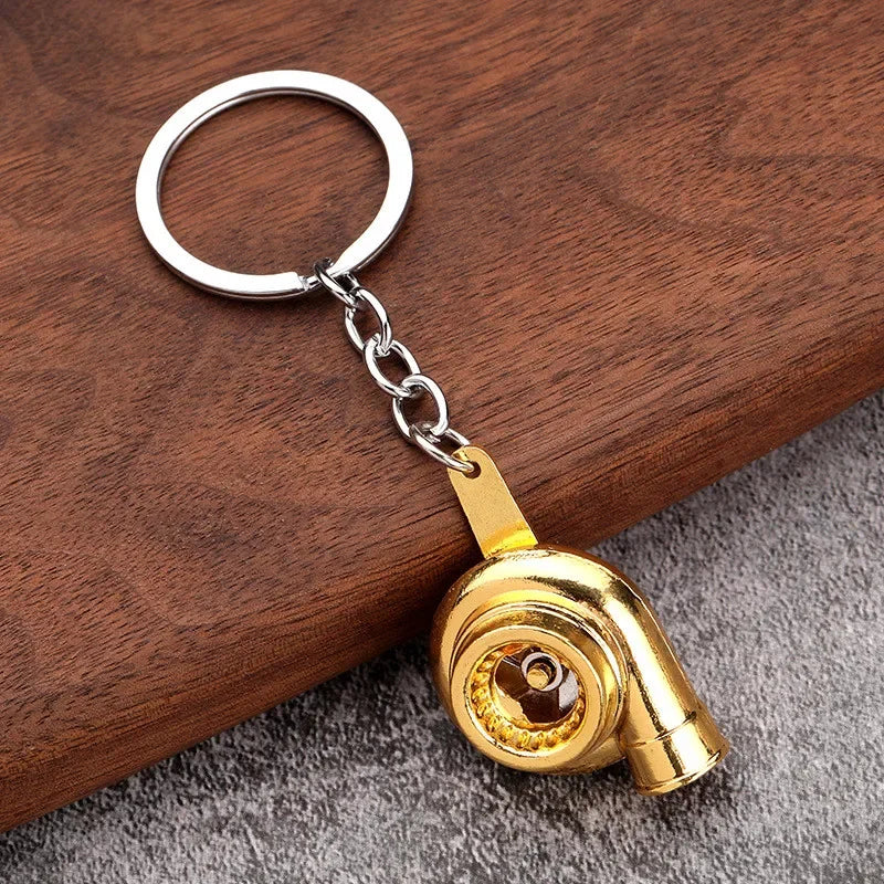 Chrome Turbo Keychain