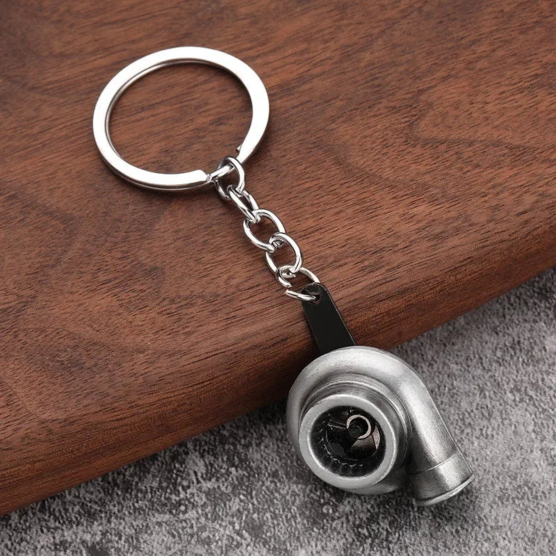 Chrome Turbo Keychain
