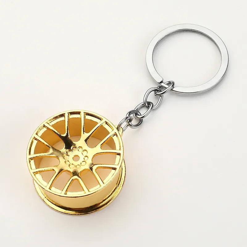 Double Spoke Wheel Keychain