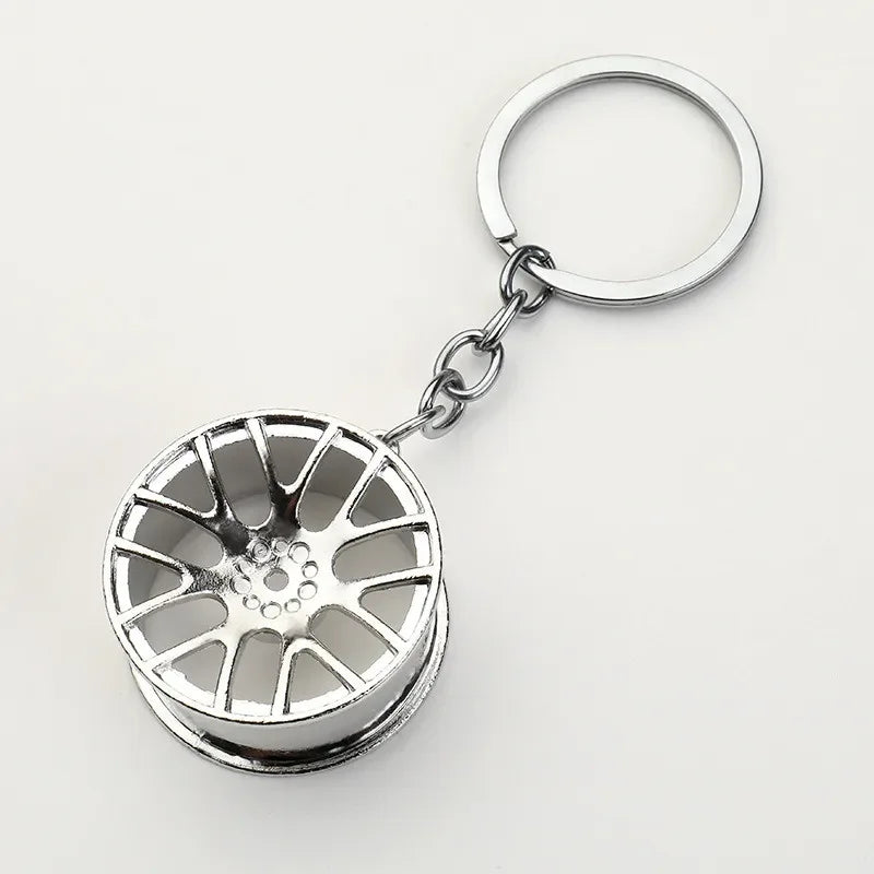 Double Spoke Wheel Keychain